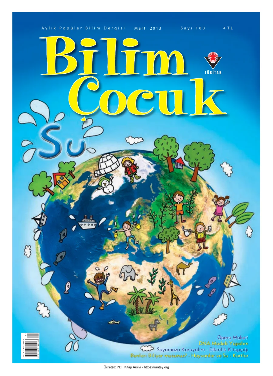 Bilim ve Çocuk Sayı 183 Mart 2013 kapak görseli