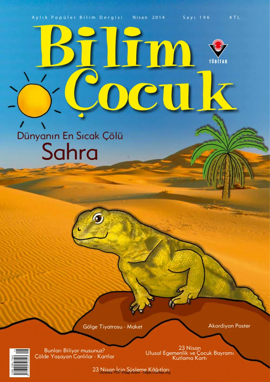 Bilim ve Çocuk Sayı 196 Nisan 2014 kapak görseli