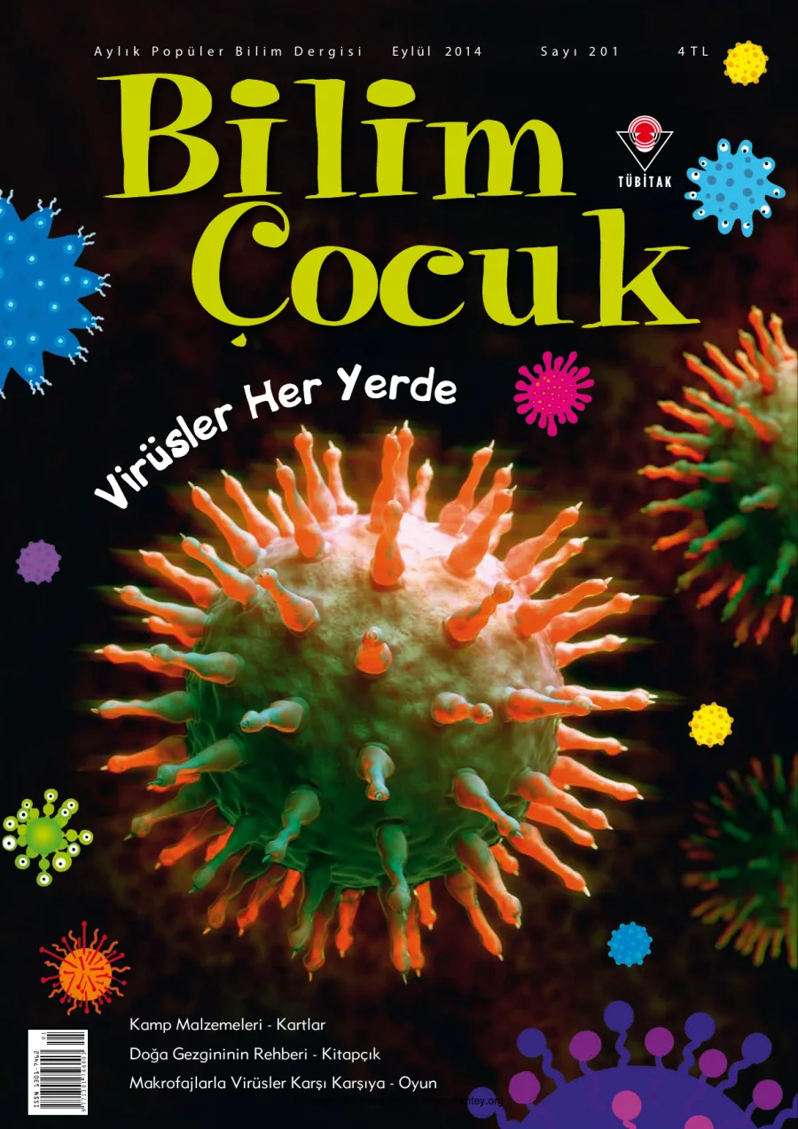 Bilim ve Çocuk Sayı 201 Eylül 2014 kapak görseli