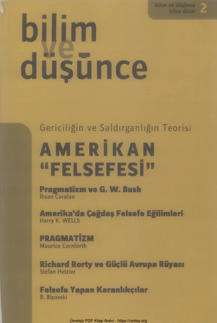 Bilim ve Düşünce Amerikan Felsefesi kapak görseli
