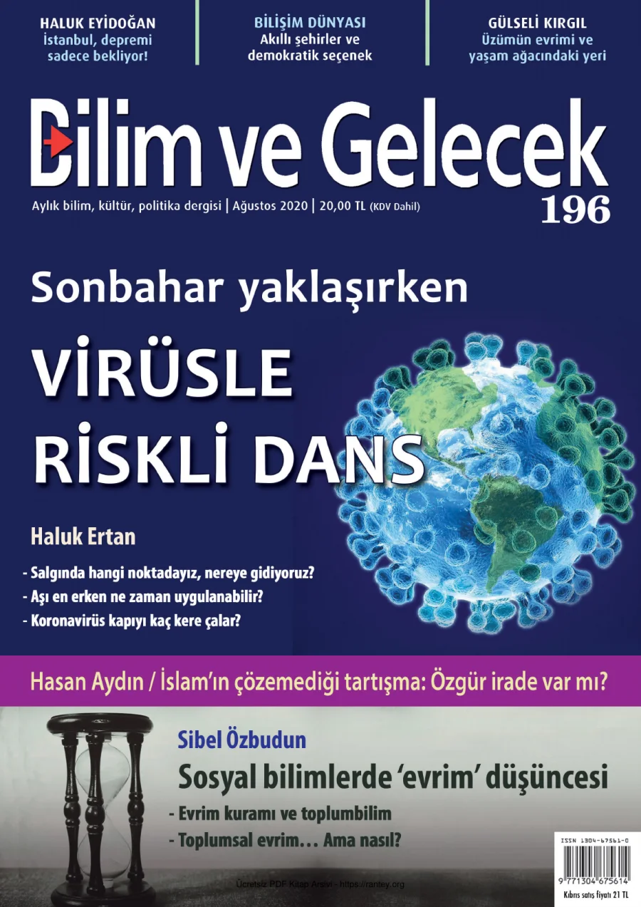 Bilim ve Gelecek 196 Ağustos 2020 kapak görseli