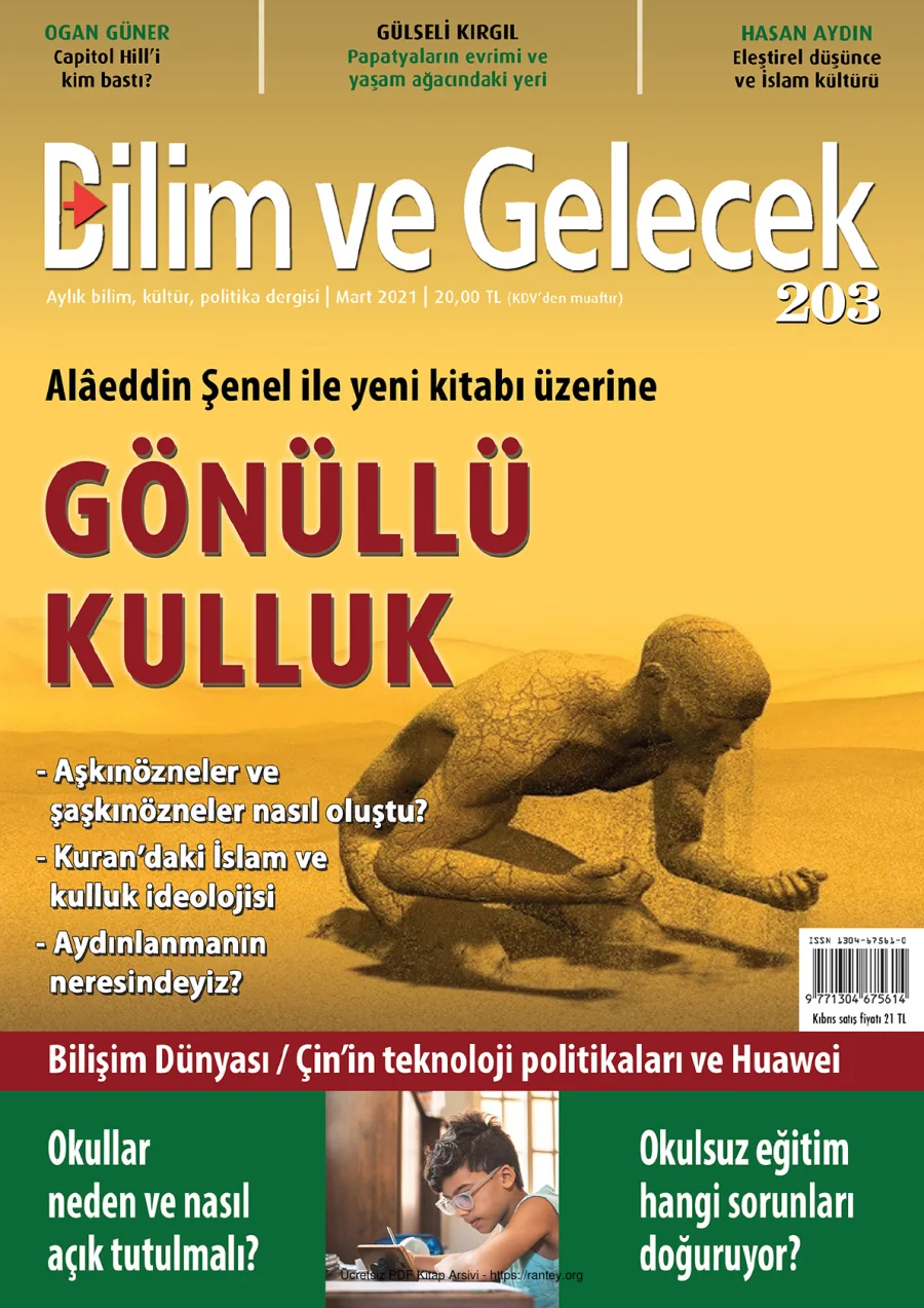 Bilim ve Gelecek 203 Mart 2021 kapak görseli