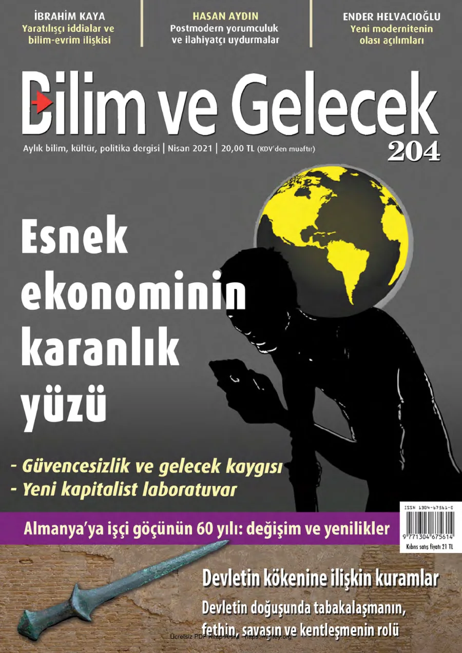 Bilim ve Gelecek 204 Nisan 2021 kapak görseli