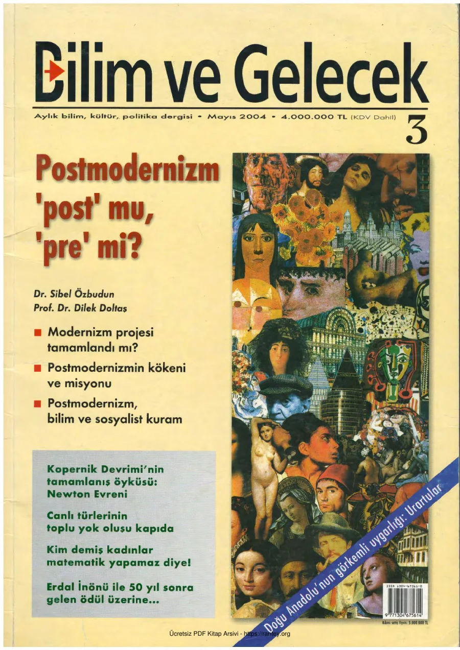 Bilim ve Gelecek Sayı 003 Mayıs 2004 kapak görseli