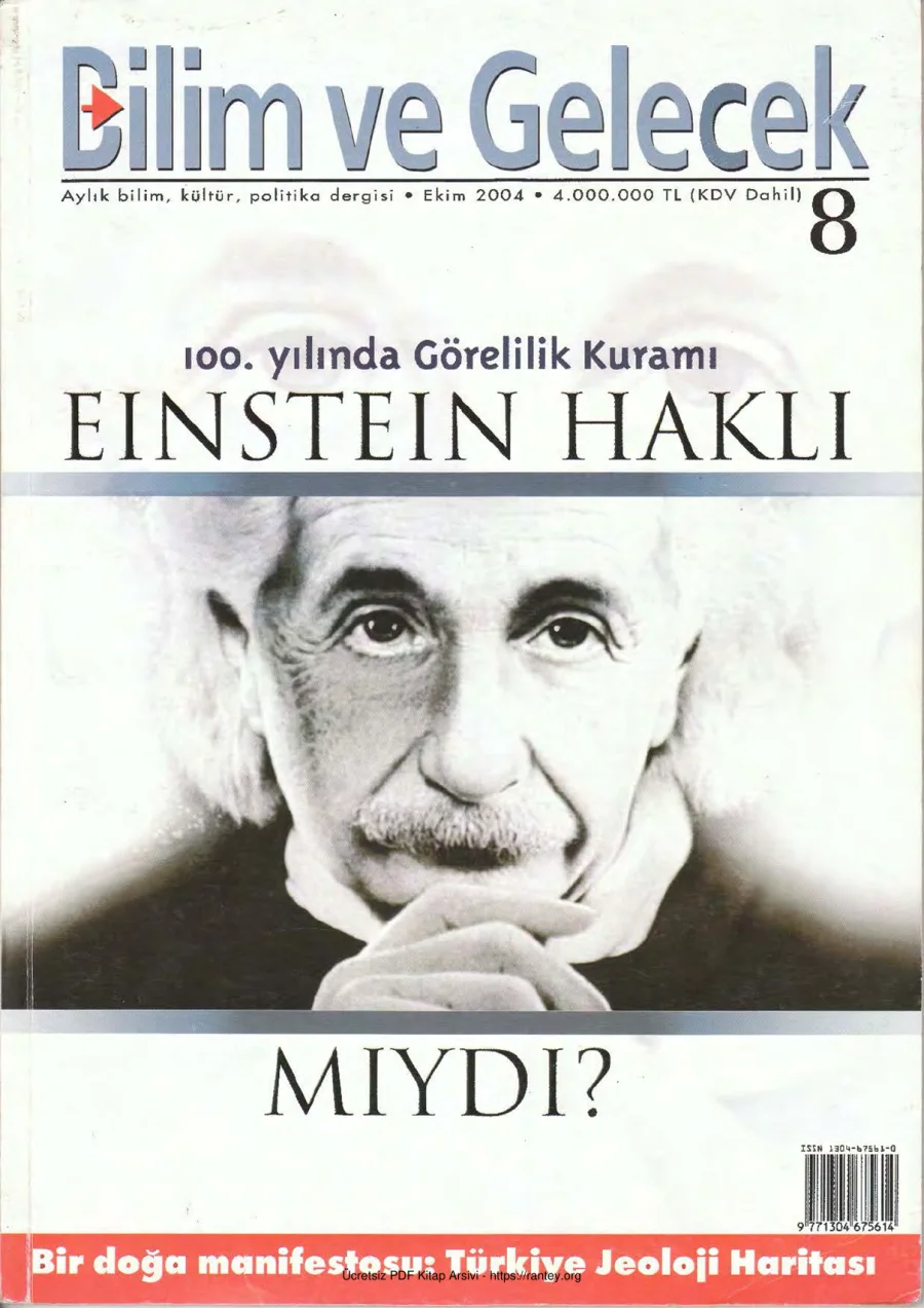 Bilim ve Gelecek Sayı 008 Ekim 2004 kapak görseli