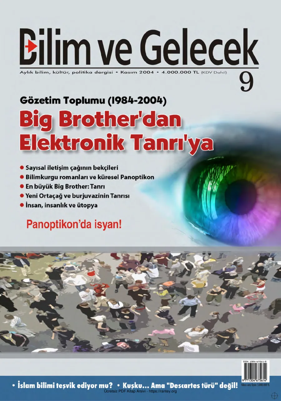 Bilim ve Gelecek Sayı 009 Kasım 2004 kapak görseli