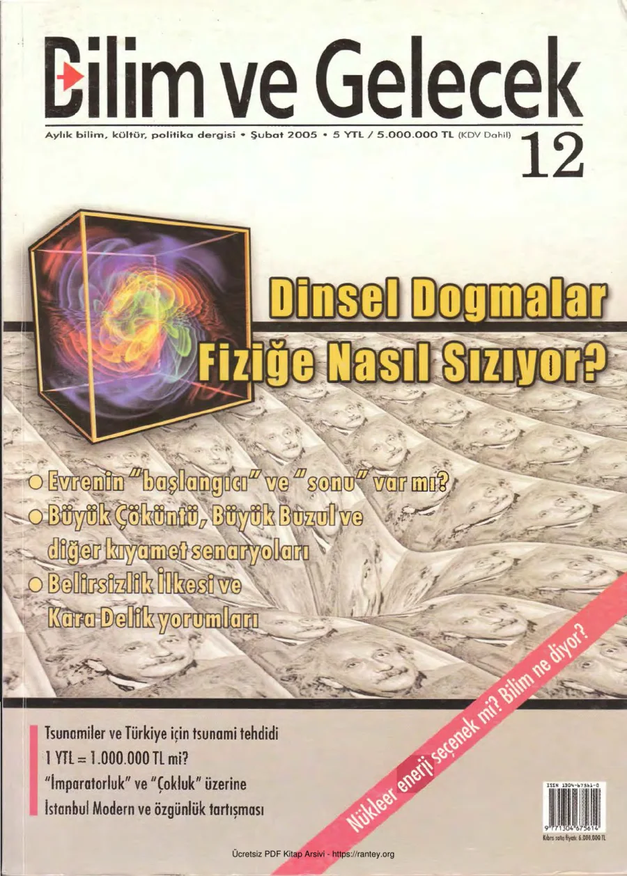 Bilim ve Gelecek Sayı 012 Şubat 2005 kapak görseli