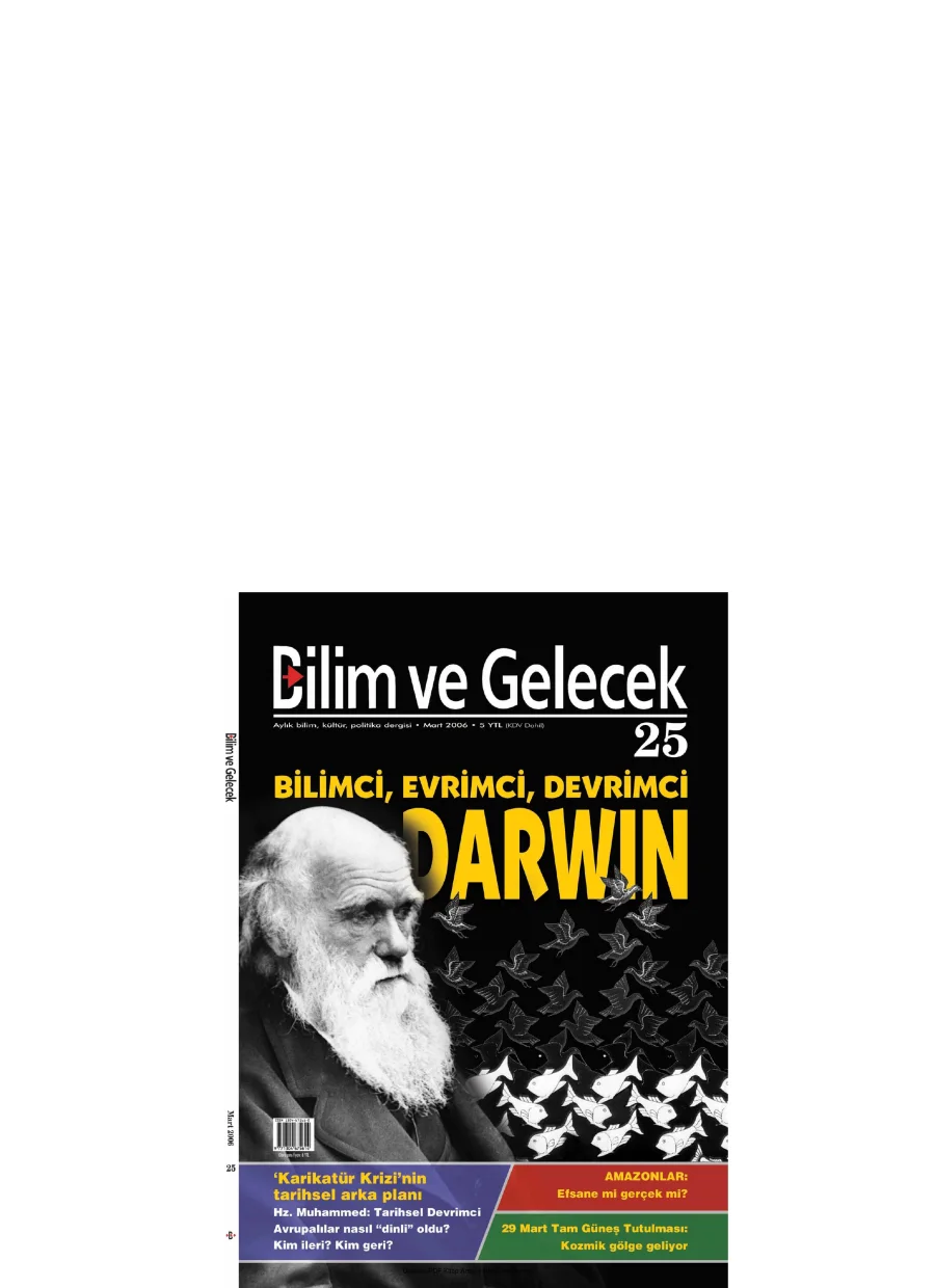 Bilim ve Gelecek Sayı 025 Mart 2006 kapak görseli