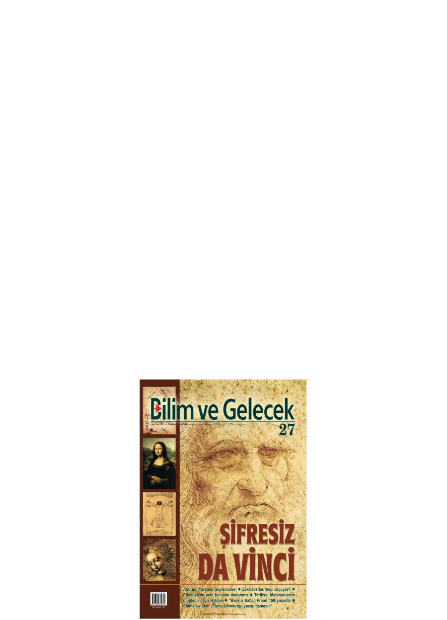 Bilim ve Gelecek Sayı 027 Mayıs 2006 kapak görseli