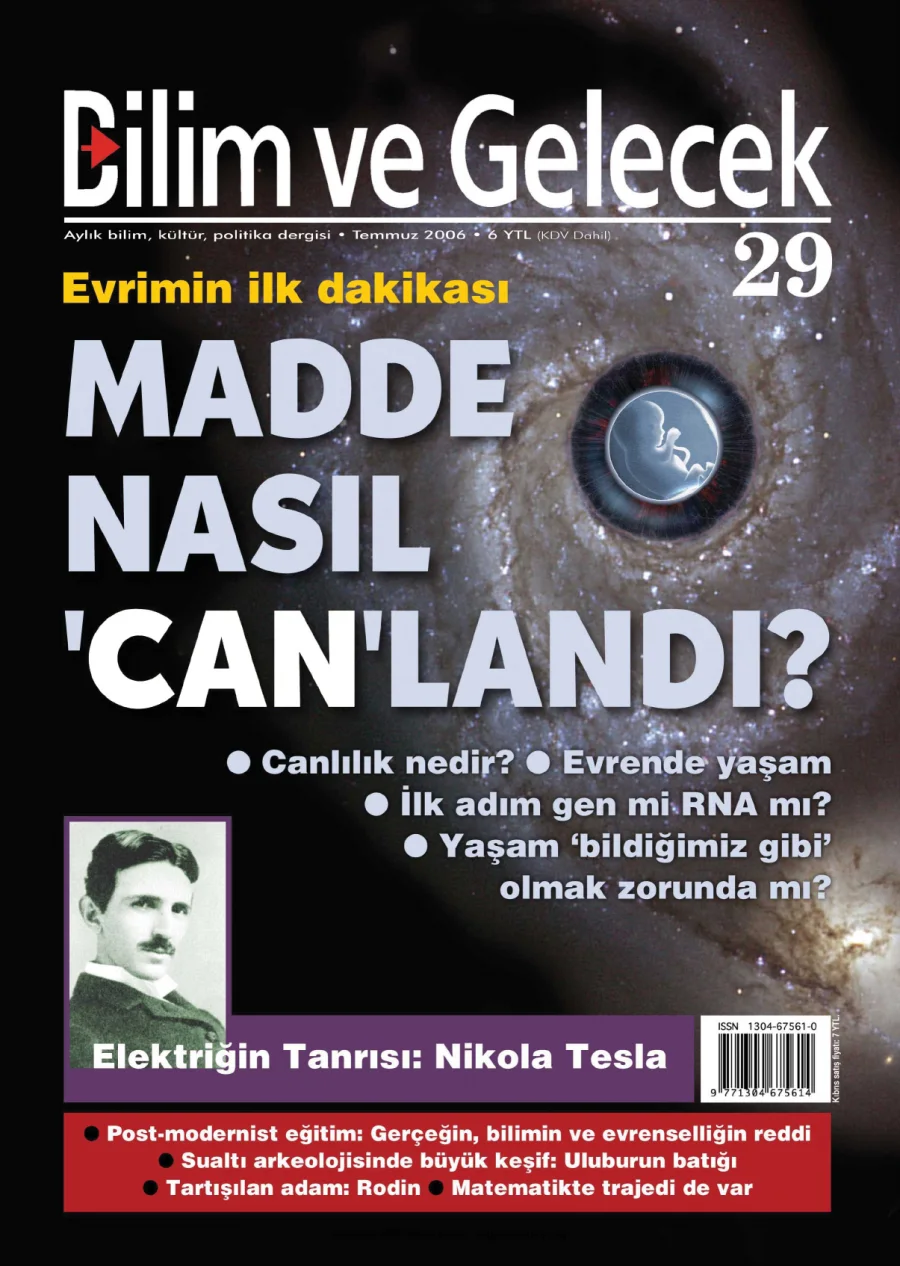 Bilim ve Gelecek Sayı 029 Temmuz 2006 kapak görseli