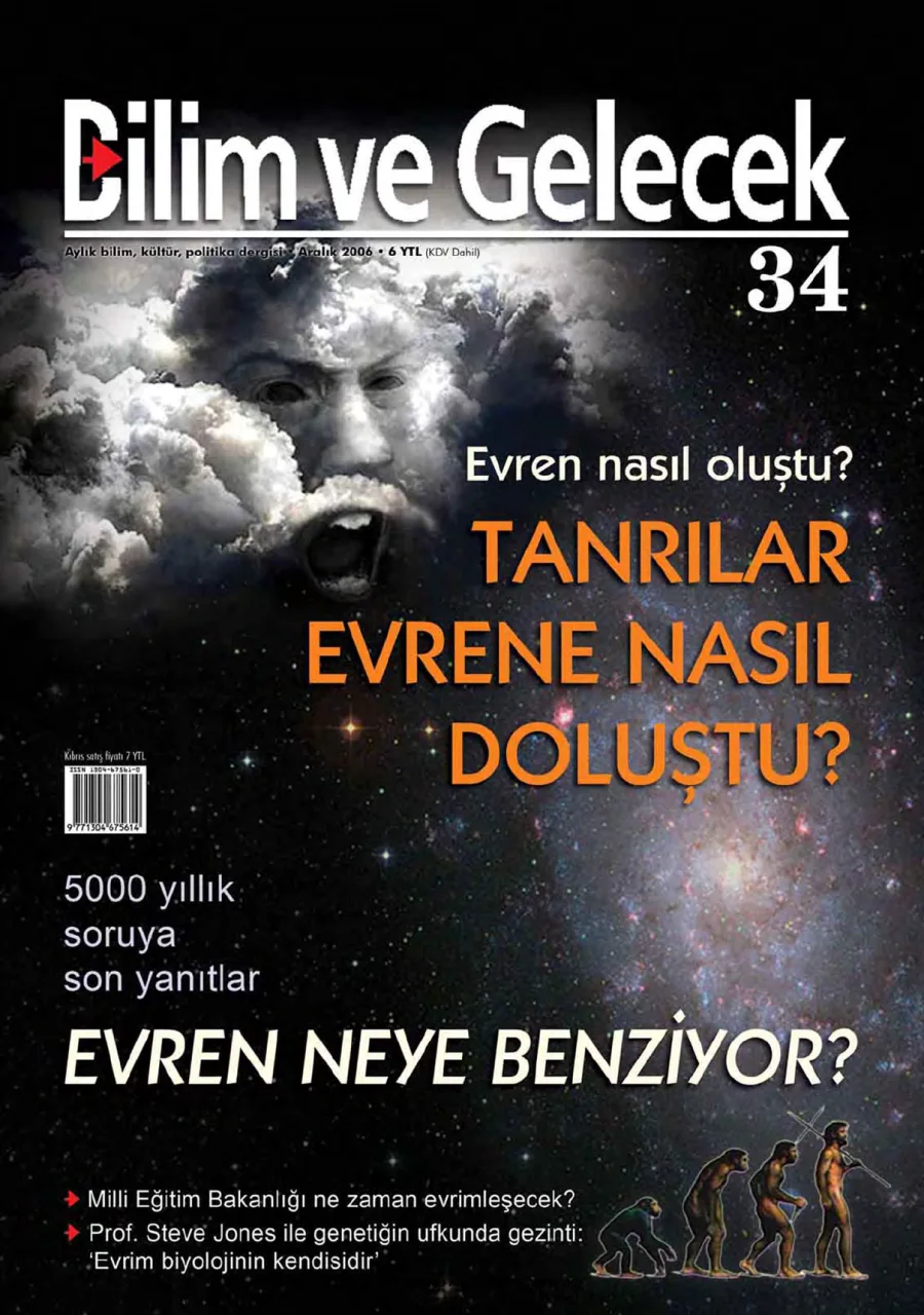 Bilim ve Gelecek Sayı 034 Aralık 2006 kapak görseli