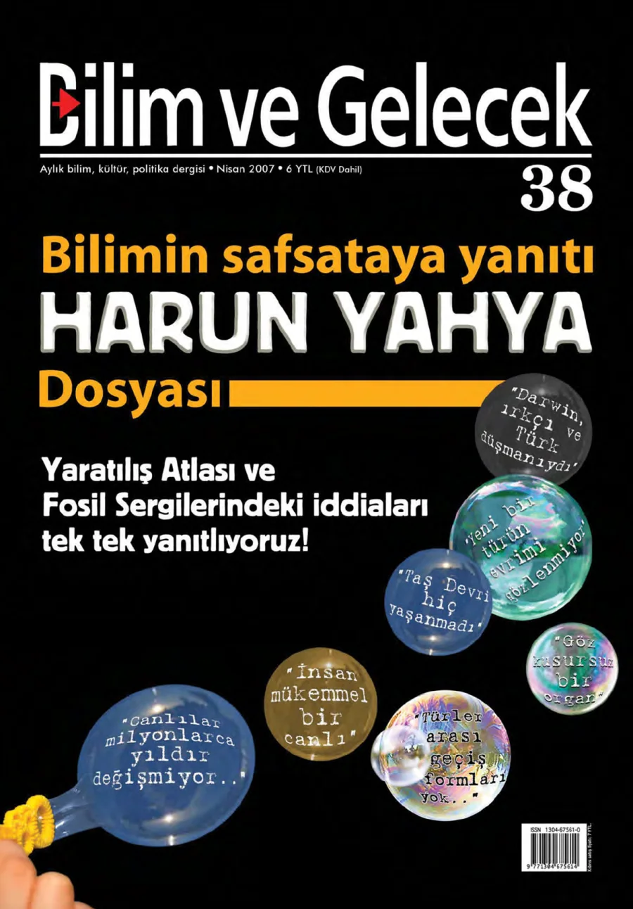 Bilim ve Gelecek Sayı 038 Nisan 2007 kapak görseli