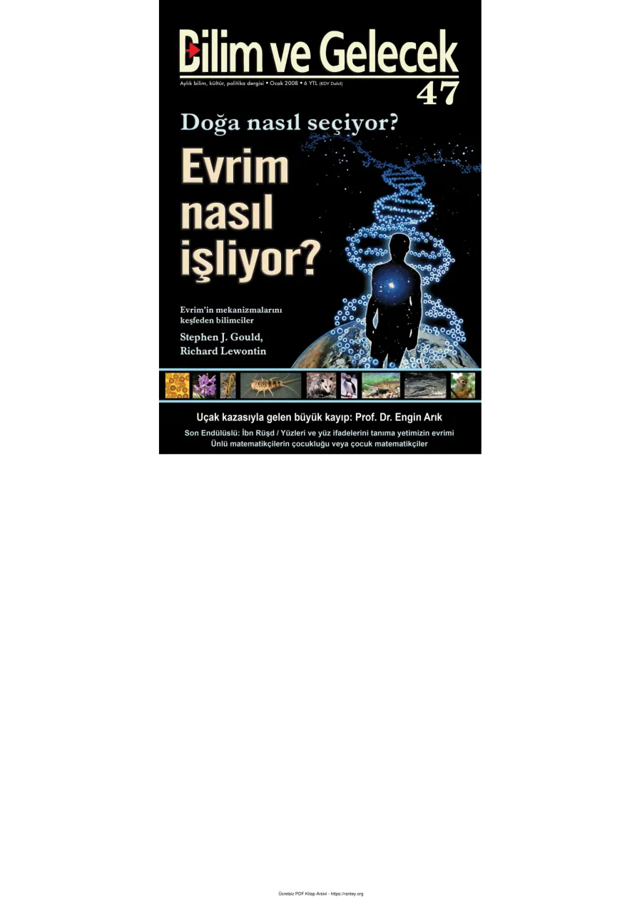Bilim ve Gelecek Sayı 047 Ocak 2008 kapak görseli