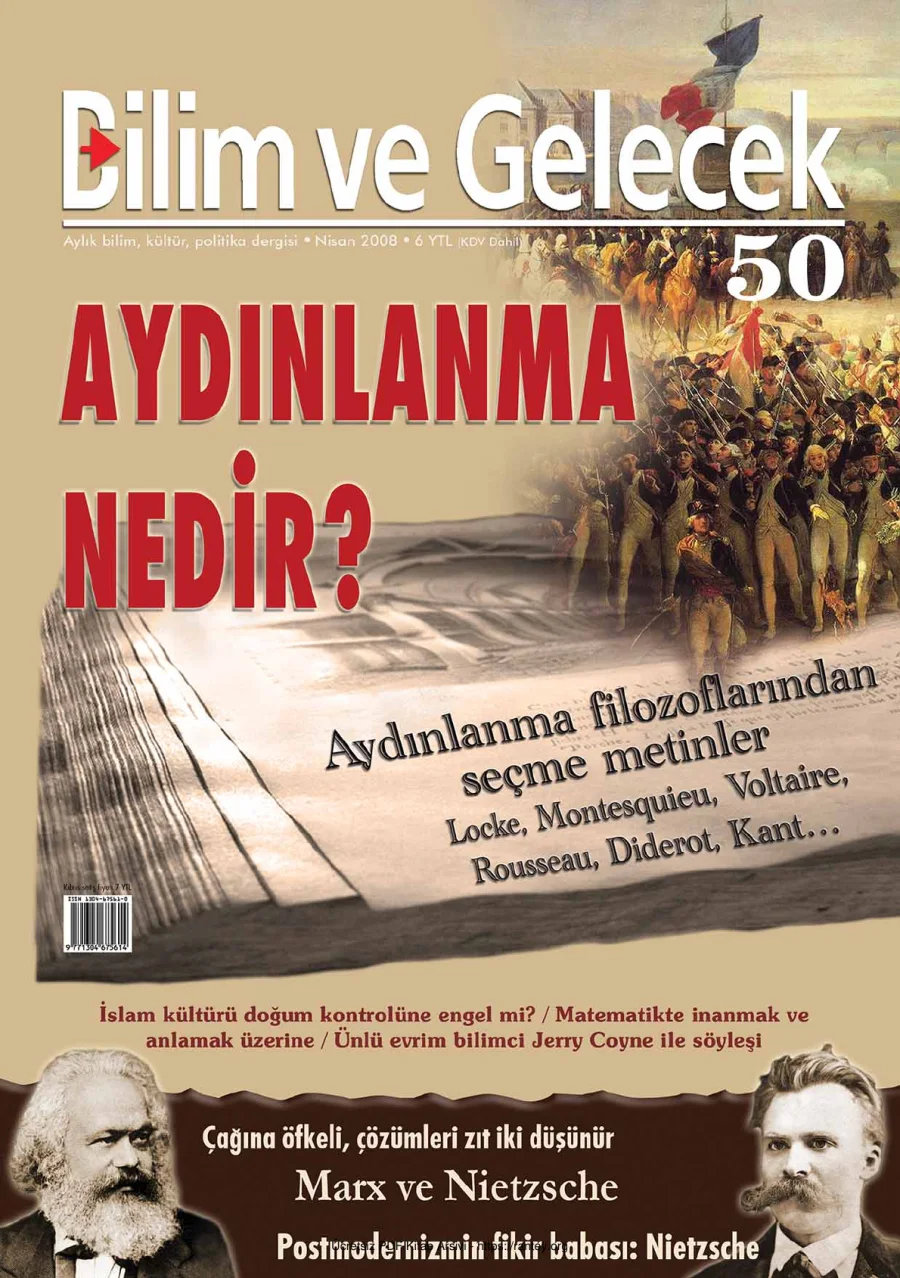 Bilim ve Gelecek Sayı 050 Nisan 2008 kapak görseli