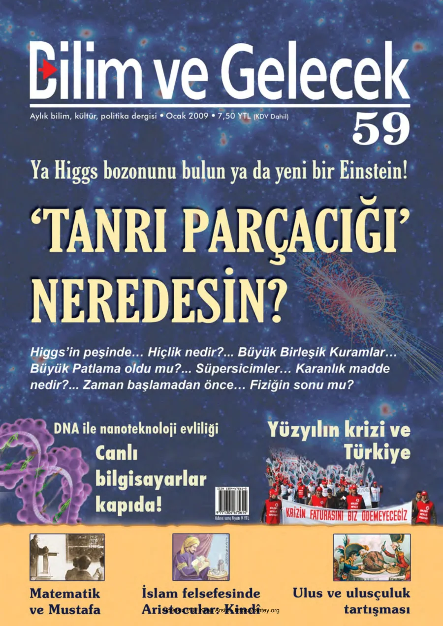 Bilim ve Gelecek Sayı 059 Ocak 2009 kapak görseli