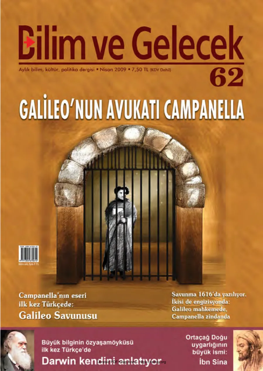 Bilim ve Gelecek Sayı 062 Nisan 2009 kapak görseli