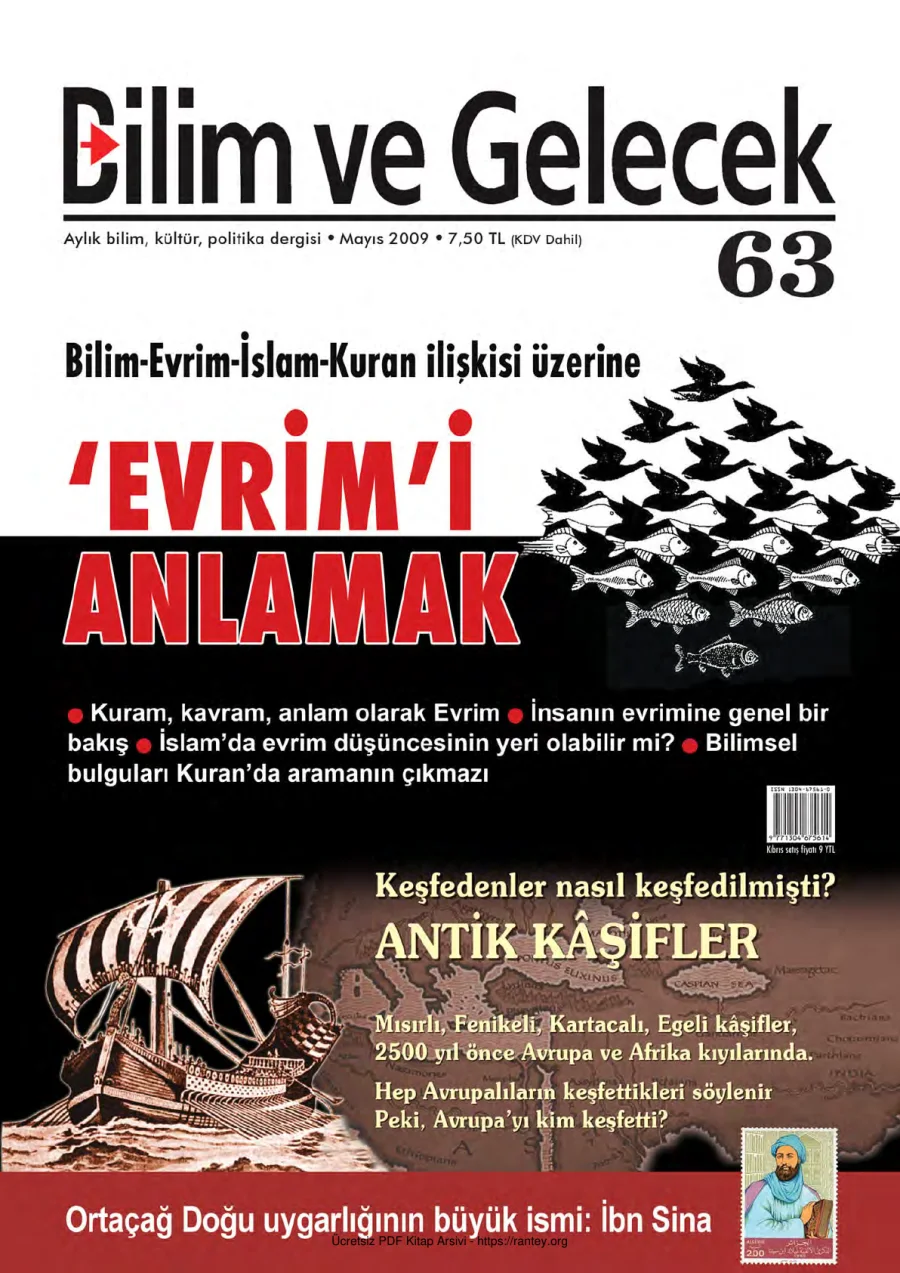 Bilim ve Gelecek Sayı 063 Mayıs 2009 kapak görseli
