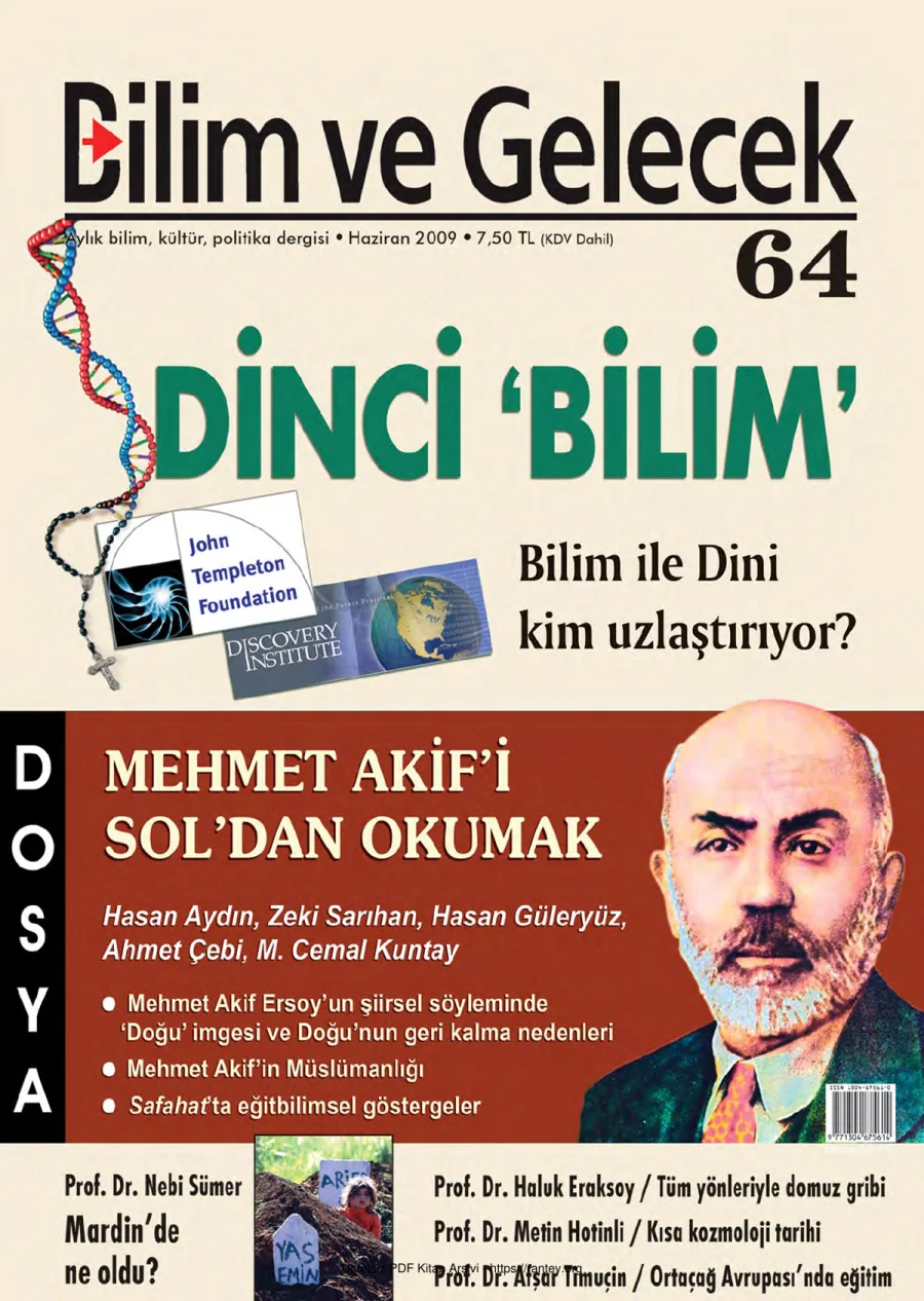 Bilim ve Gelecek Sayı 064 Haziran 2009 kapak görseli