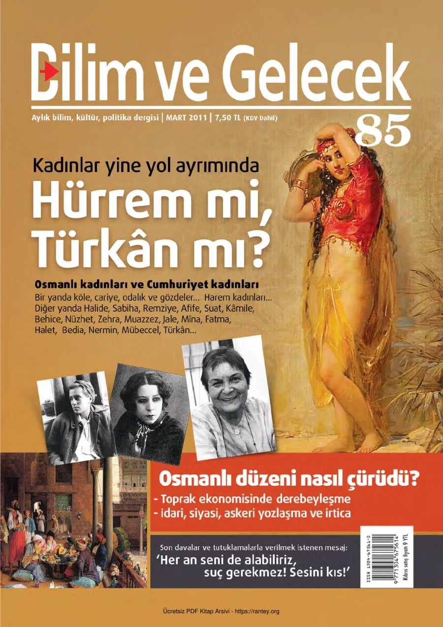 Bilim ve Gelecek Sayı 085 Mart 2011 kapak görseli