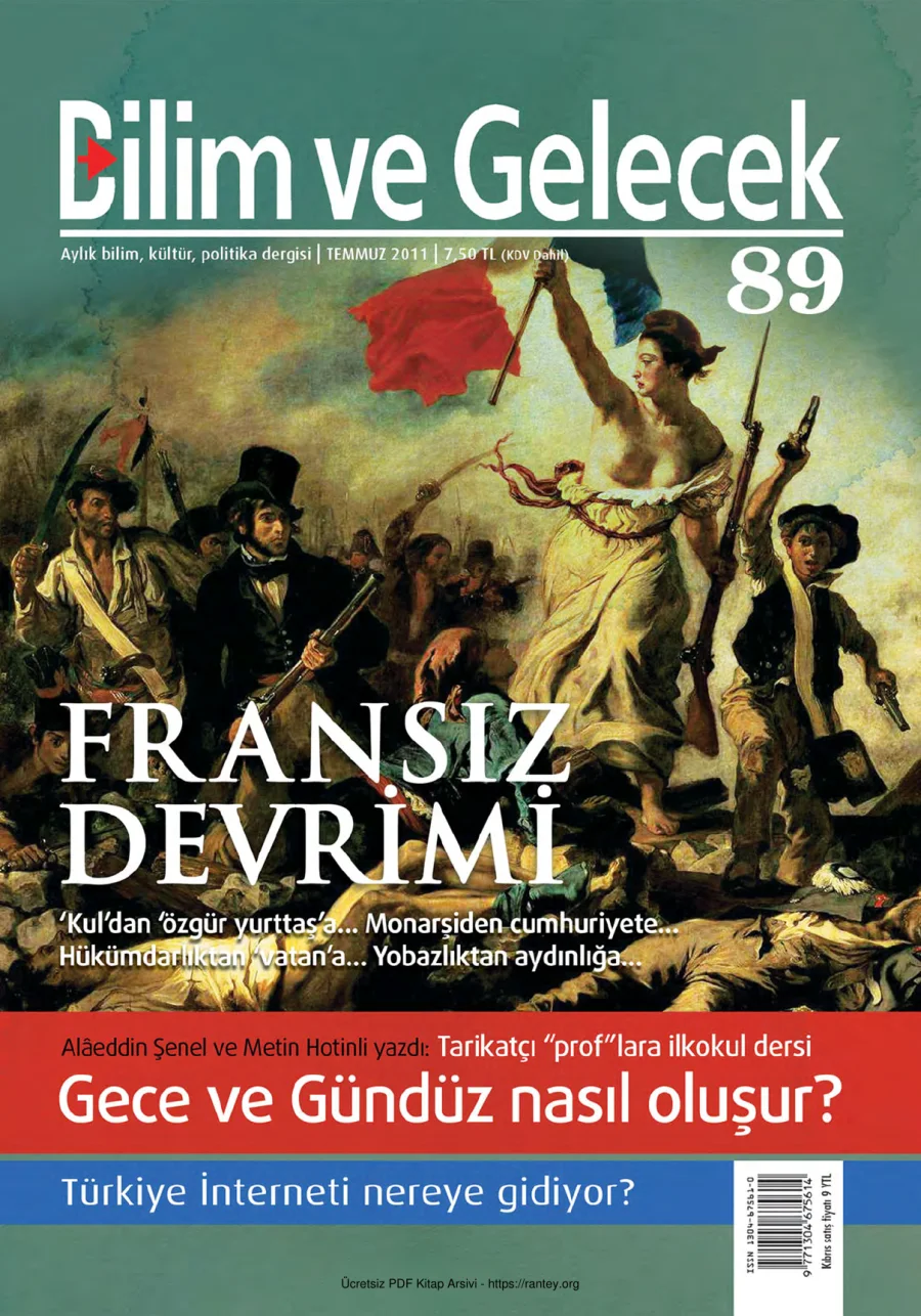 Bilim ve Gelecek Sayı 089 Temmuz 2011 kapak görseli