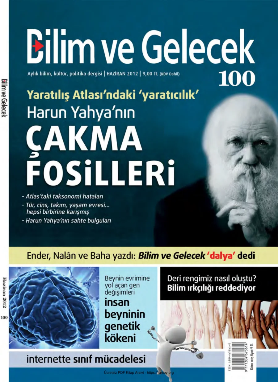 Bilim ve Gelecek Sayı 100 Haziran 2012 kapak görseli