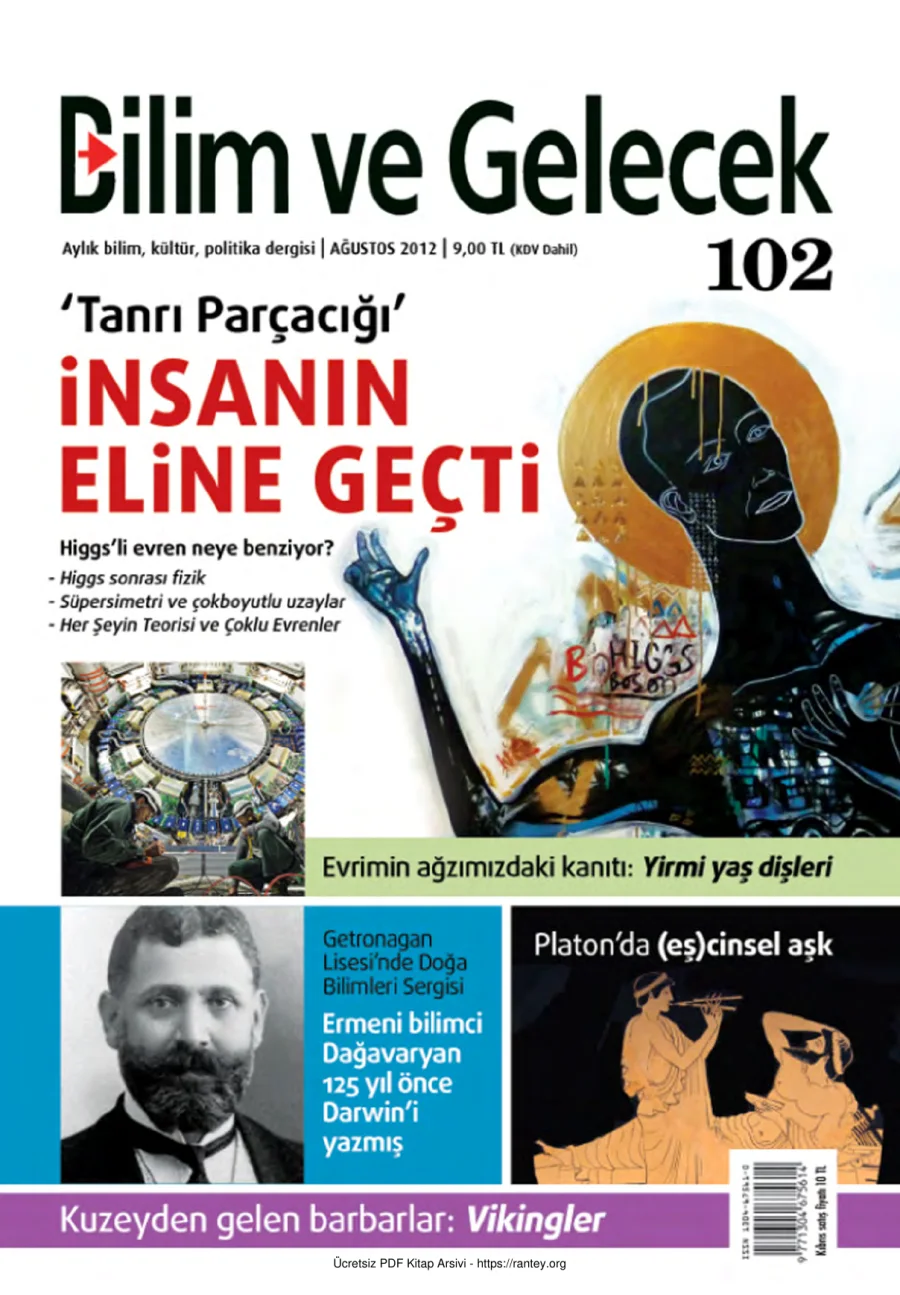 Bilim ve Gelecek Sayı 102 Ağustos 2012 kapak görseli