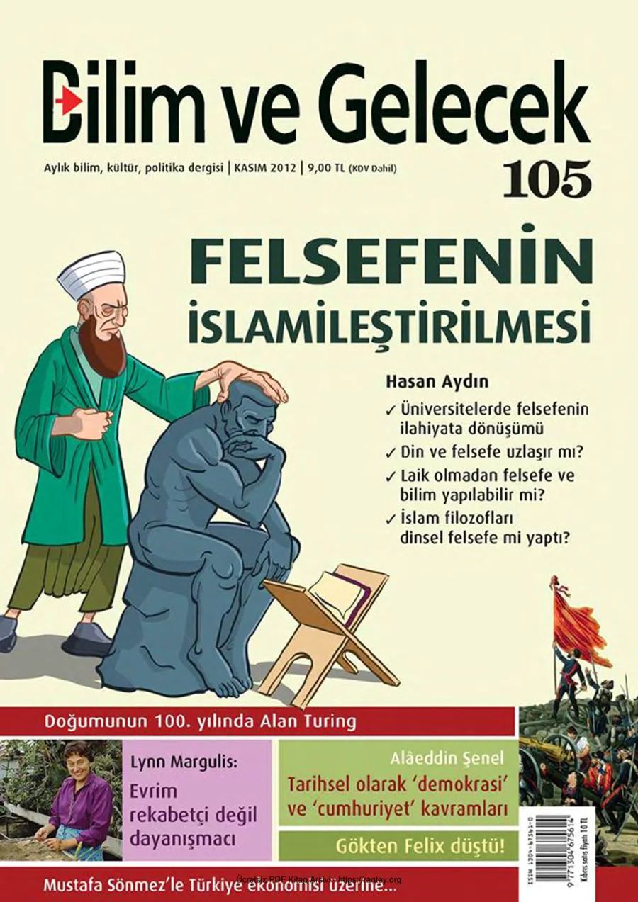 Bilim ve Gelecek Sayı 105 Kasım 2012 kapak görseli