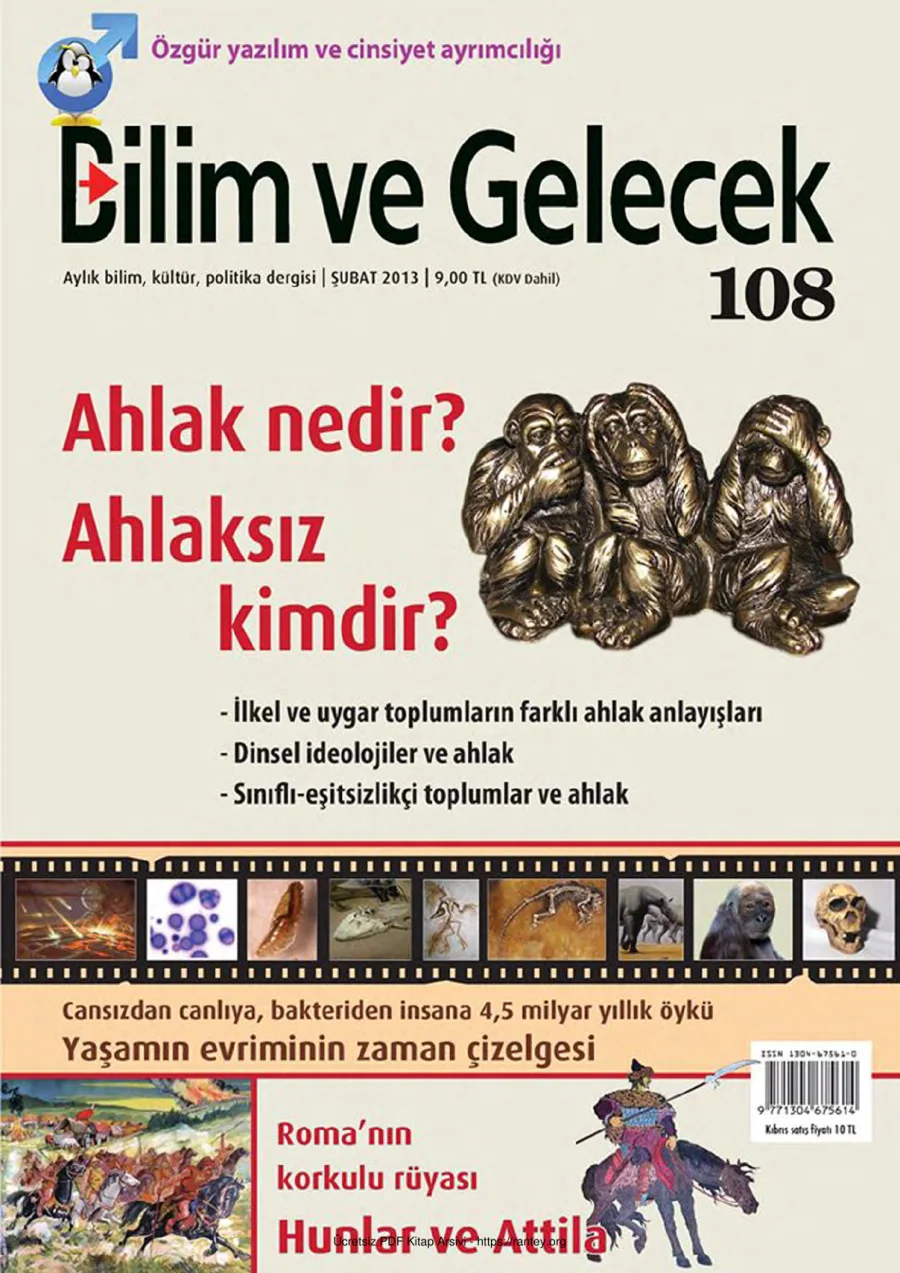 Bilim ve Gelecek Sayı 108 Şubat 2013 kapak görseli