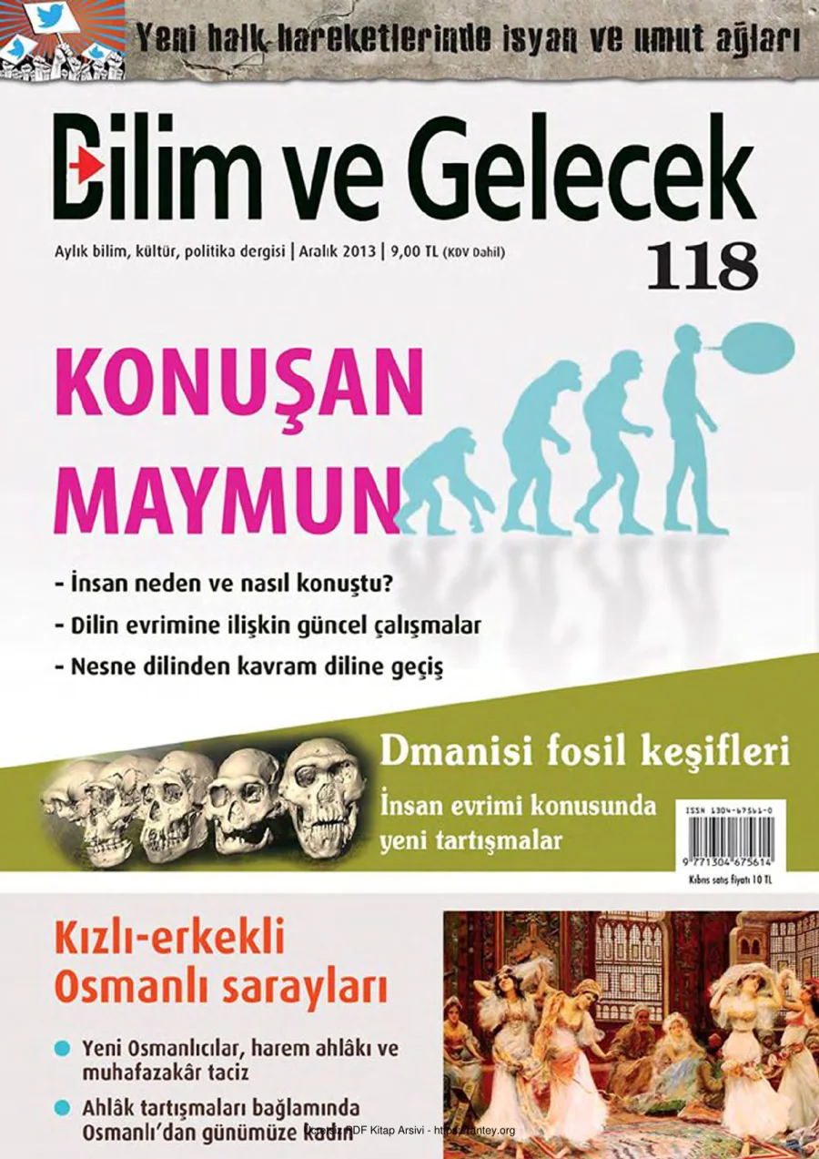Bilim ve Gelecek Sayı 118 Aralık 2013 kapak görseli