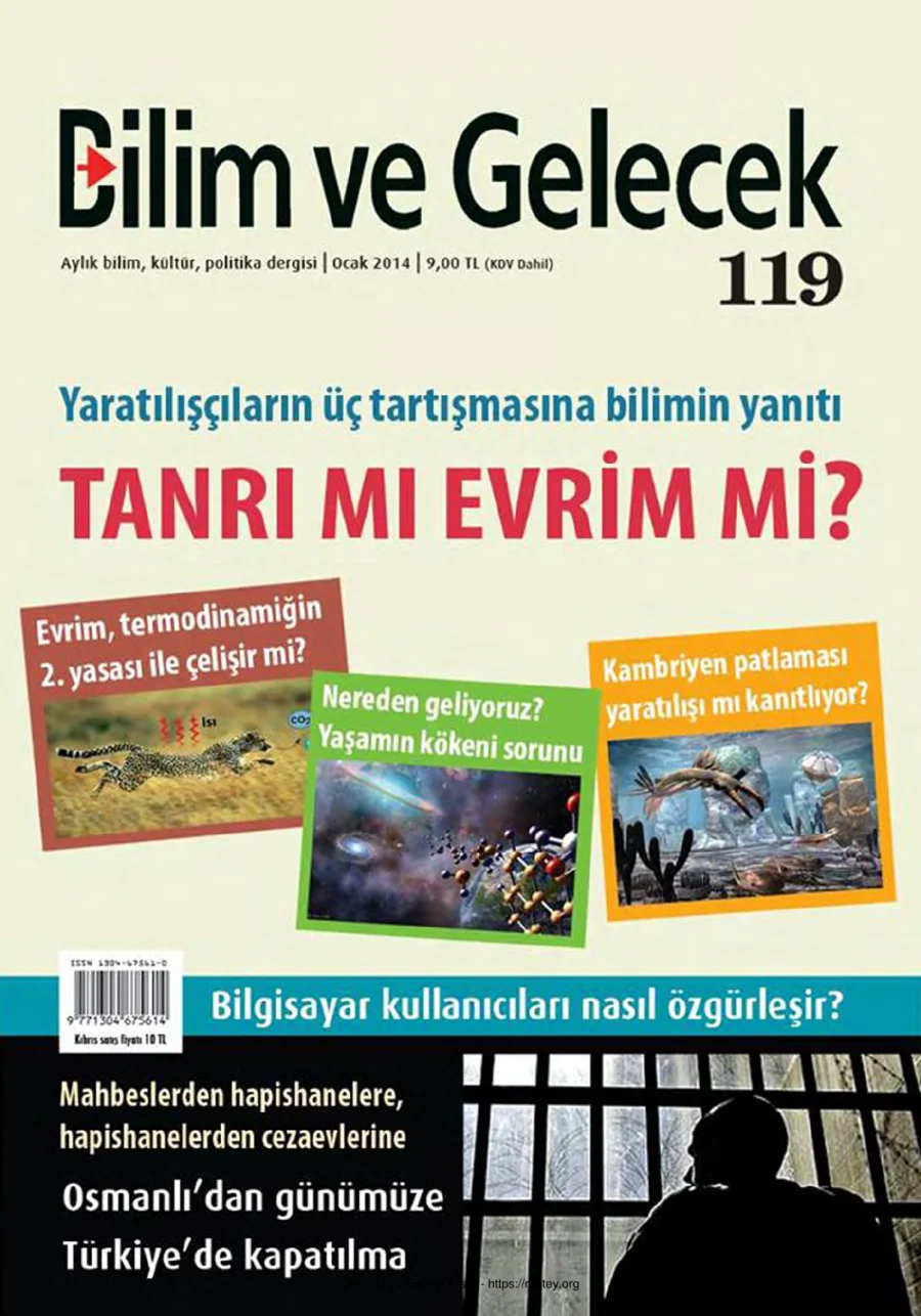 Bilim ve Gelecek Sayı 119 Ocak 2014 kapak görseli