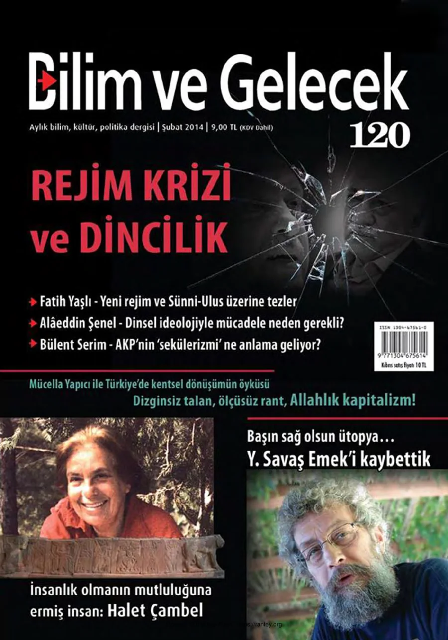 Bilim ve Gelecek Sayı 120 Şubat 2014 kapak görseli