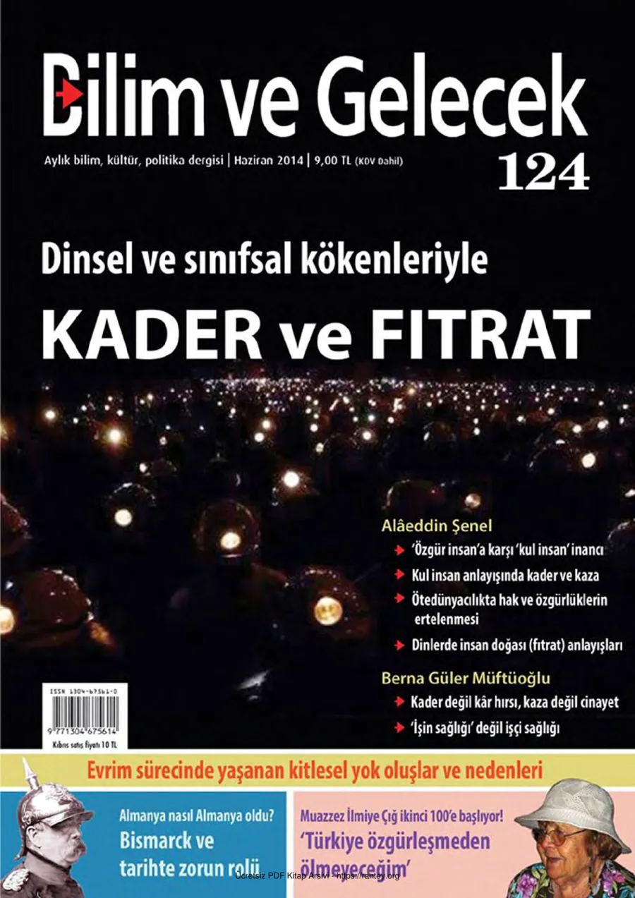 Bilim ve Gelecek Sayı 124 Haziran 2014 kapak görseli