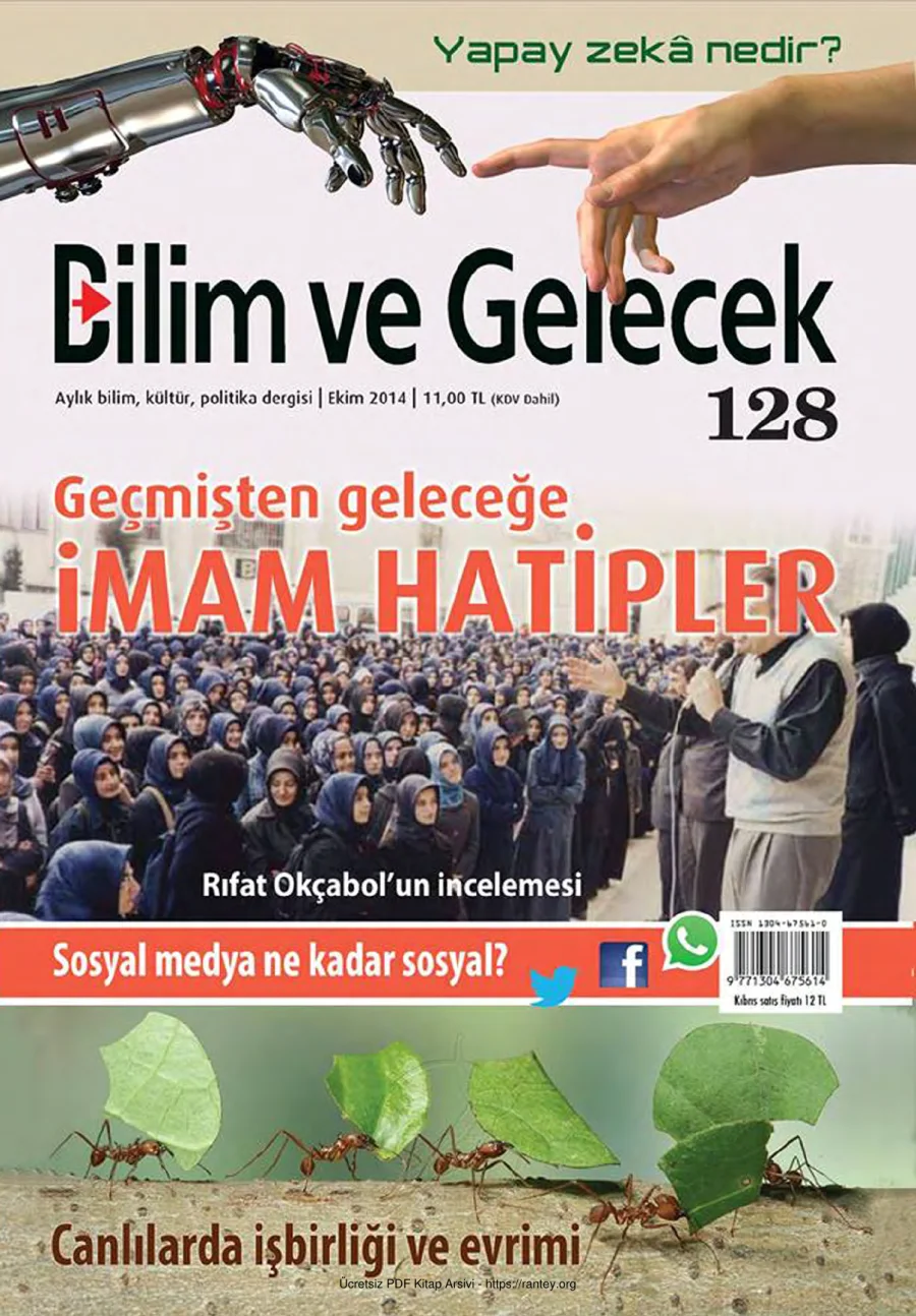 Bilim ve Gelecek Sayı 128 Ekim 2014 kapak görseli