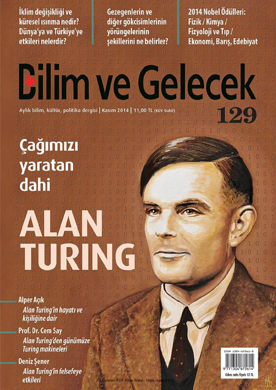 Bilim ve Gelecek Sayı 129 Kasım 2014 kapak görseli