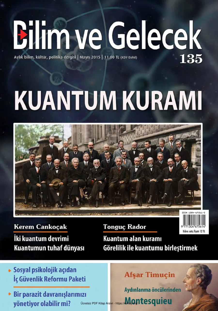 Bilim ve Gelecek Sayı 135 Mayıs 2015 kapak görseli