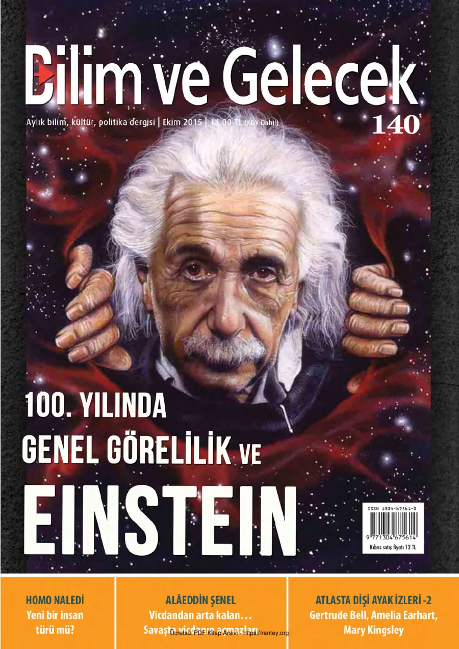 Bilim ve Gelecek Sayı 140 Ekim 2015 kapak görseli