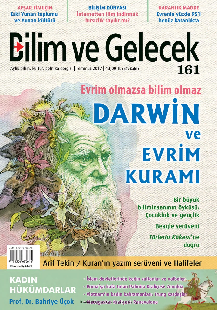 Bilim ve Gelecek Sayı 161 Temmuz 2017 kapak görseli