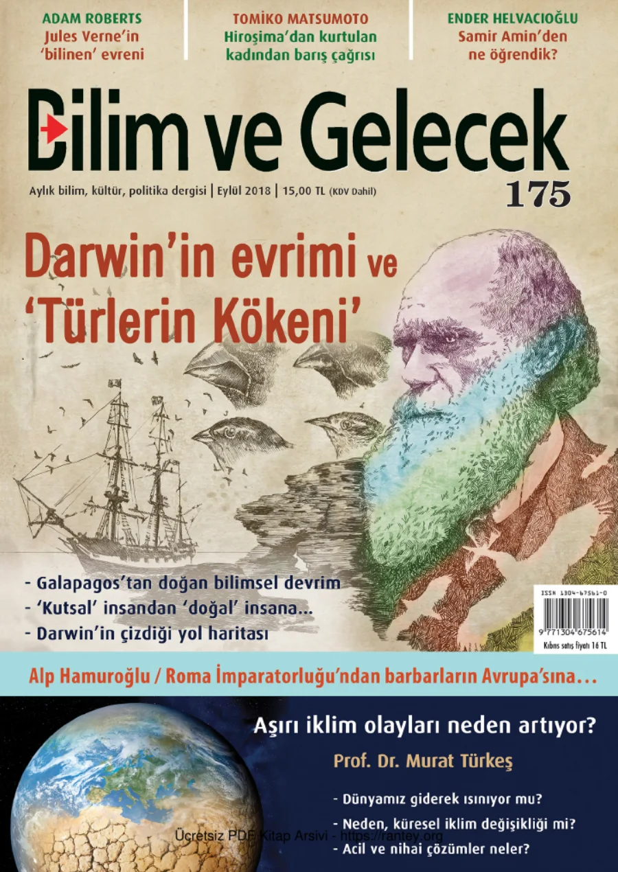 Bilim ve Gelecek Sayı 175 Eylül 2018 kapak görseli