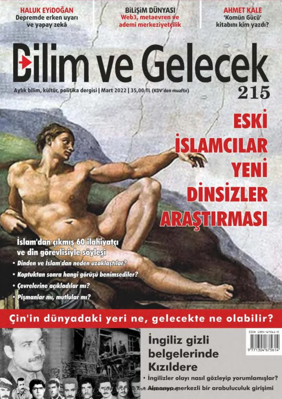 Bilim ve Gelecek Sayı 215 - Mart 2022 kapak görseli
