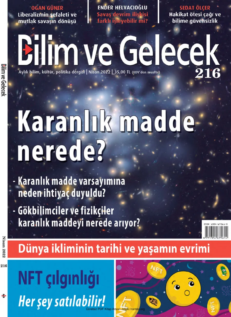 Bilim ve Gelecek Sayı 216 - Nisan 2022 kapak görseli