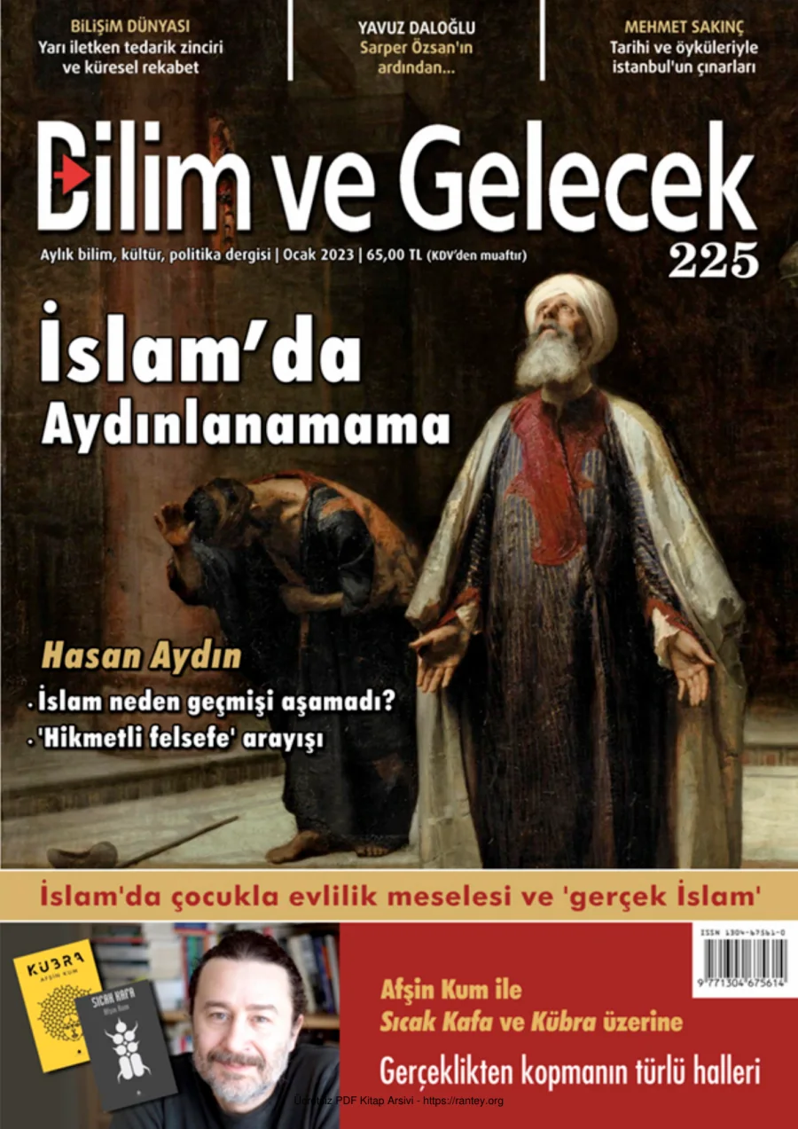 Bilim ve Gelecek Sayı 225 - Ocak 2023 kapak görseli