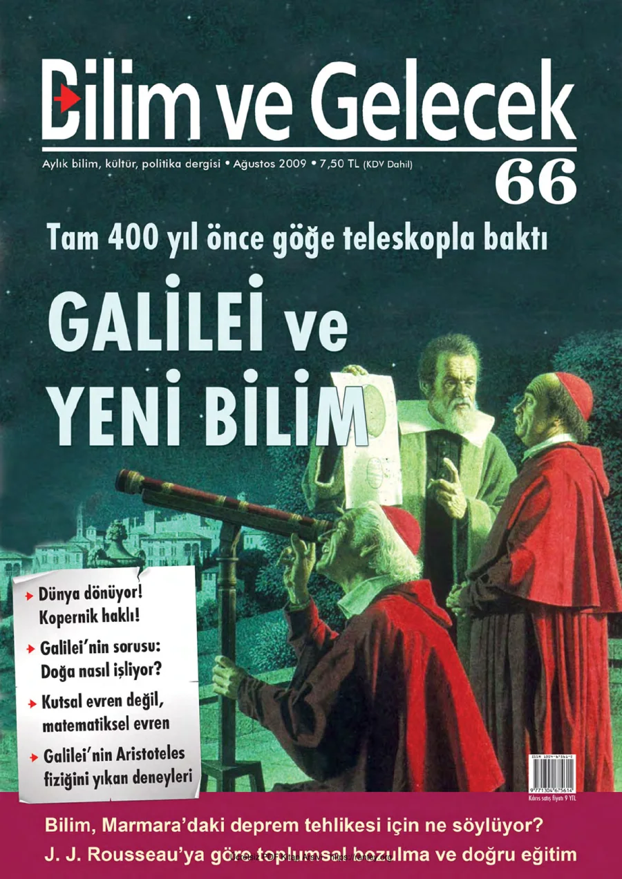 Bilim ve Gelecek Sayı 66 Ağustos 2009 kapak görseli