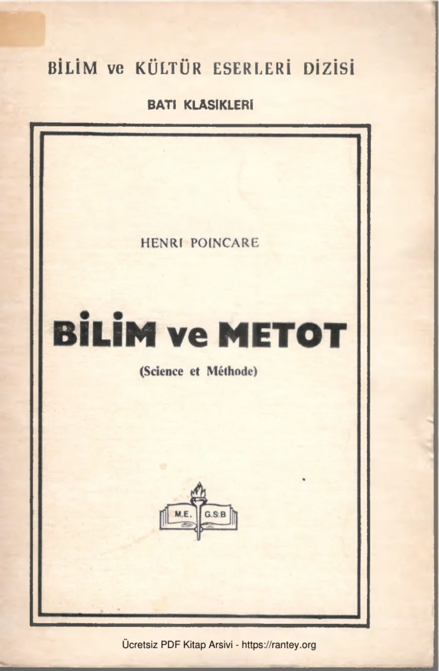 Bilim ve Metot kapak görseli
