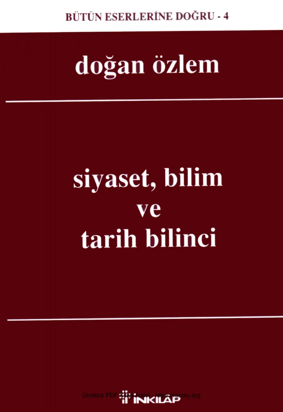 Bilim ve Tarih kapak görseli