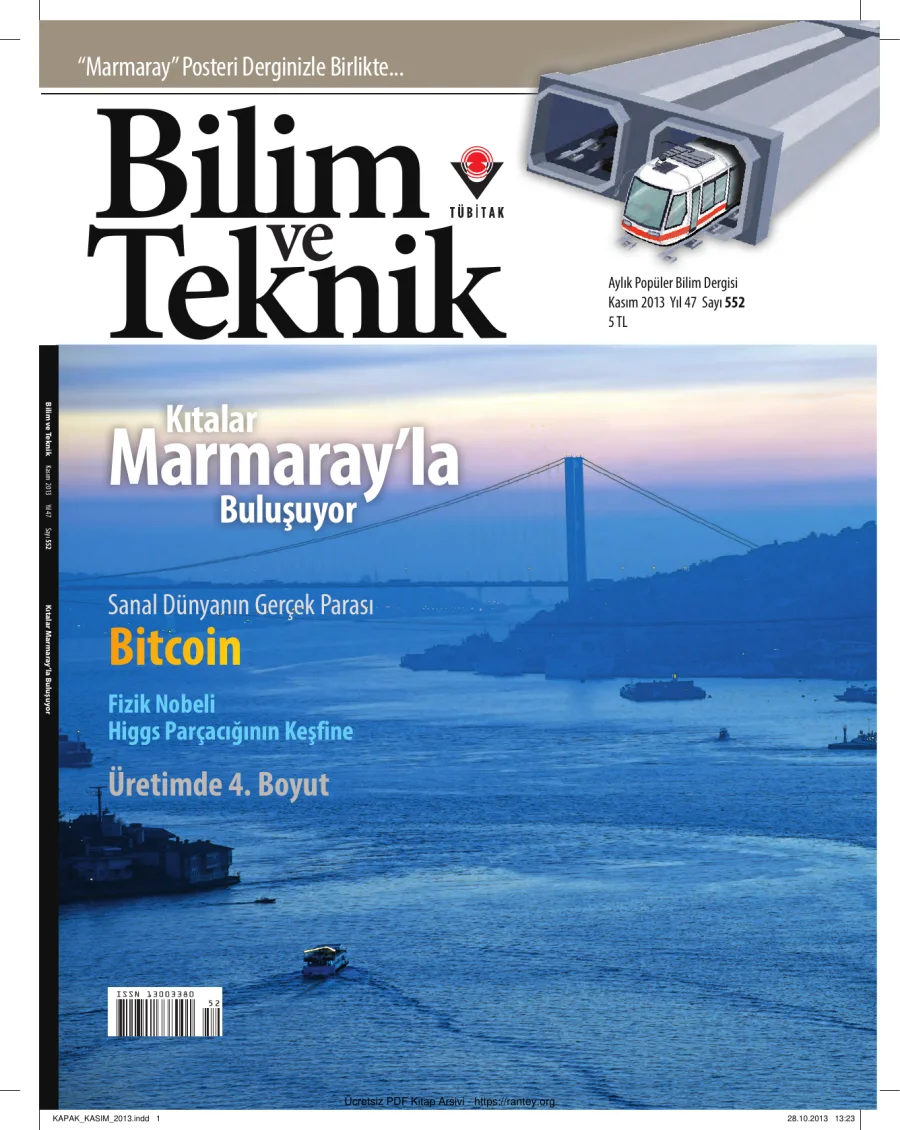 Bilim ve Teknik Kasım 2013 kapak görseli