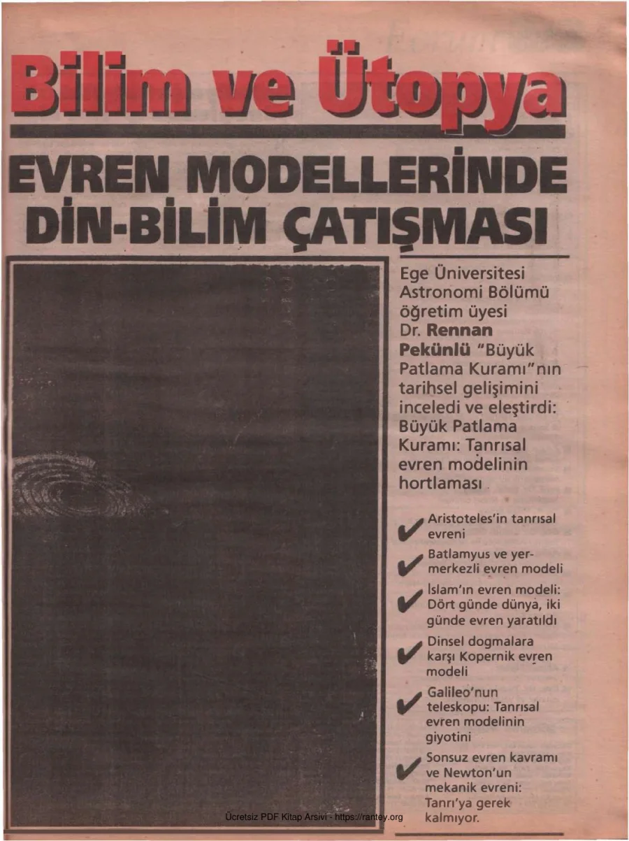 Bilim ve Ütopya Sayı 002 Ağustos 1994 kapak görseli