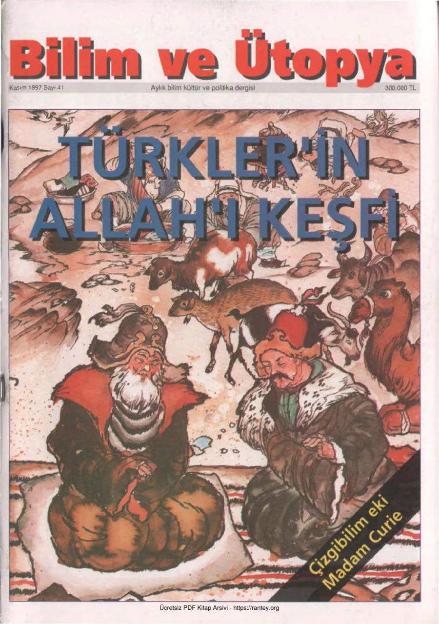 Bilim ve Ütopya Sayı 041 Kasım 1997 kapak görseli