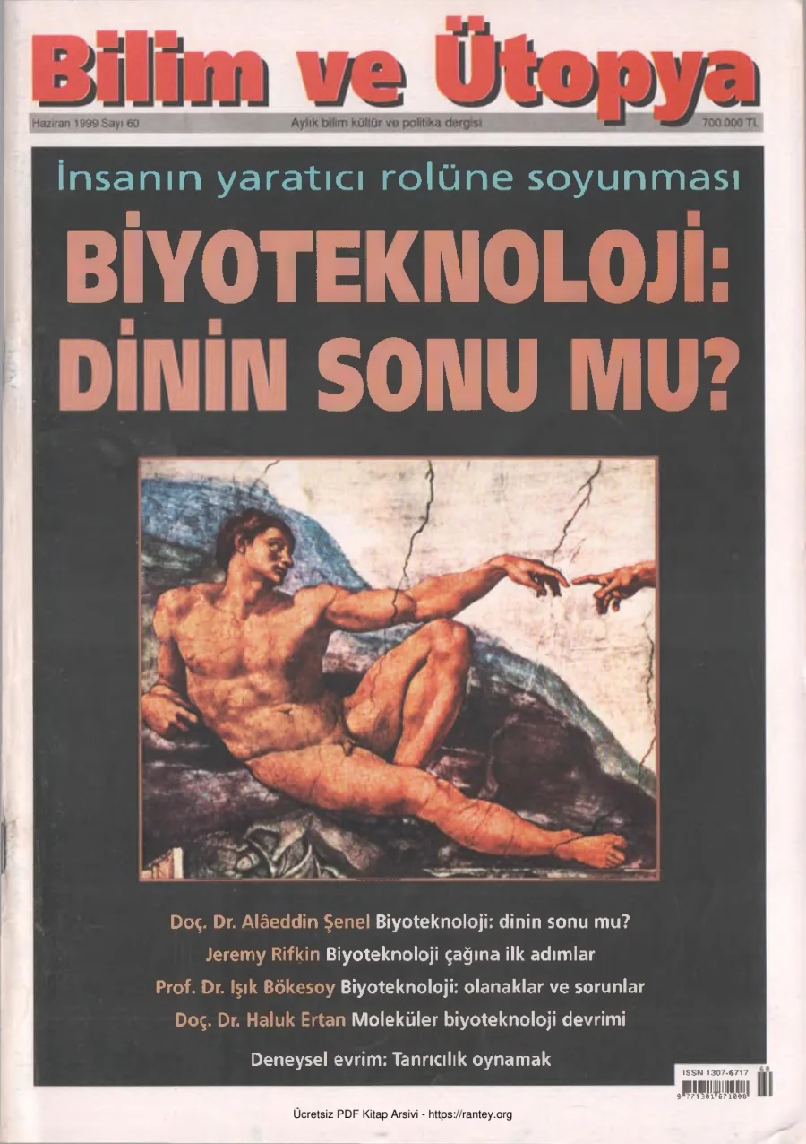 Bilim ve Ütopya Sayı 060 Haziran 1999 kapak görseli