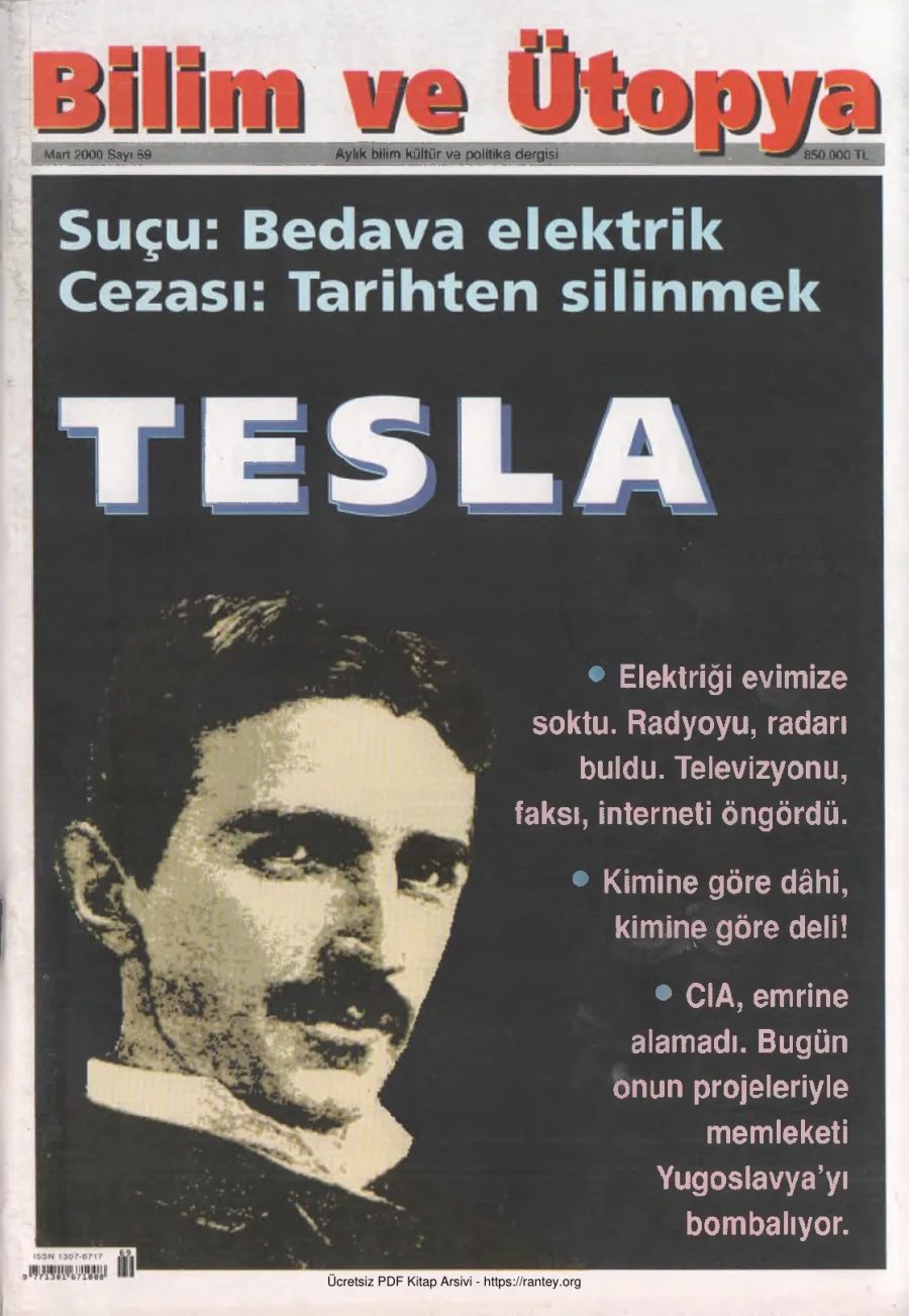 Bilim ve Ütopya Sayı 069 Mart 2000 kapak görseli