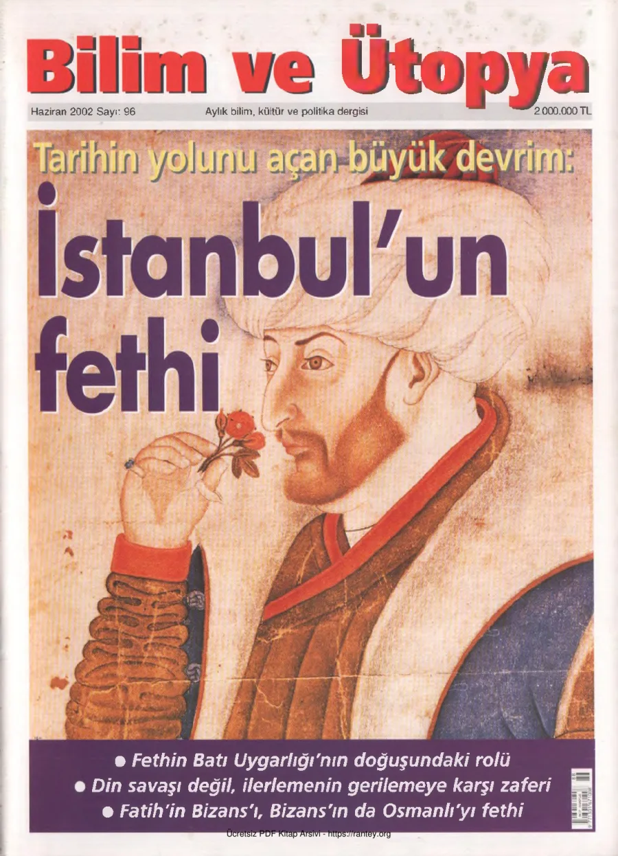 Bilim ve Ütopya Sayı 096 Haziran 2002 kapak görseli